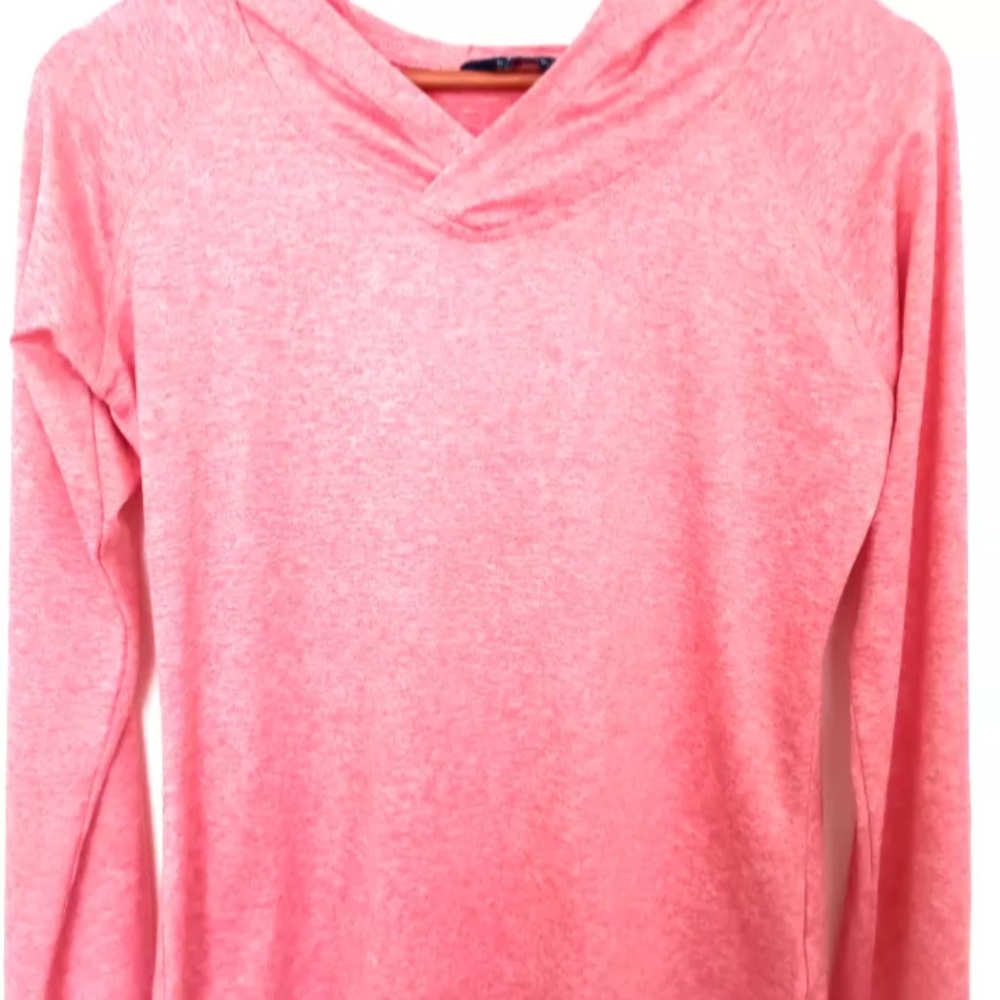 Iceburg Women's long sleeve hooded pink shirt size small quick dry active